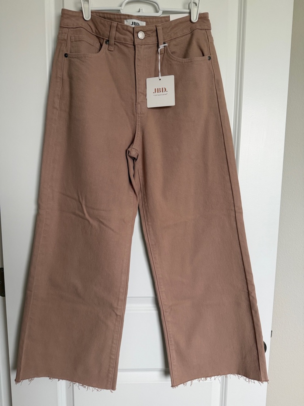 Just Black High-Rise Wide Leg Jeans in Dusty Mauve